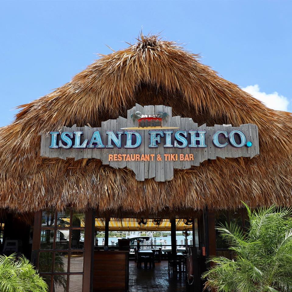 Island Fish Company is a short drive from one of the top beaches.