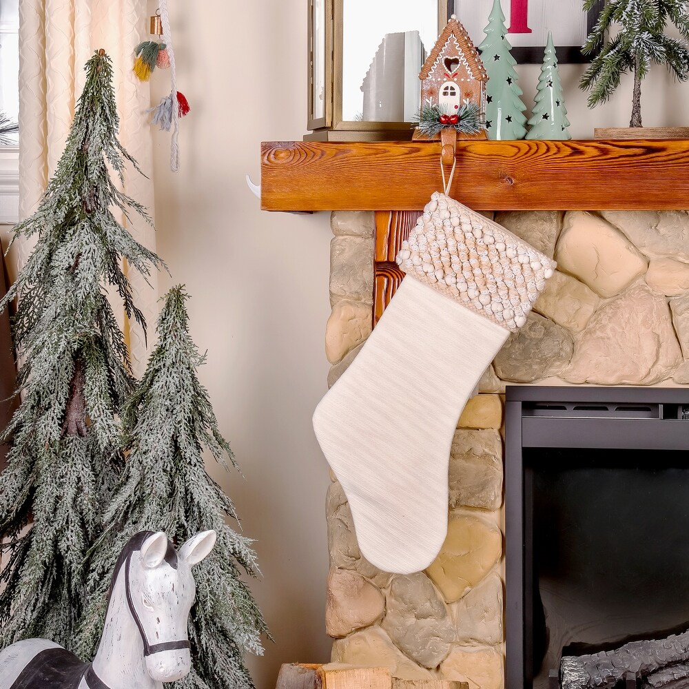 stocking for mantel decor