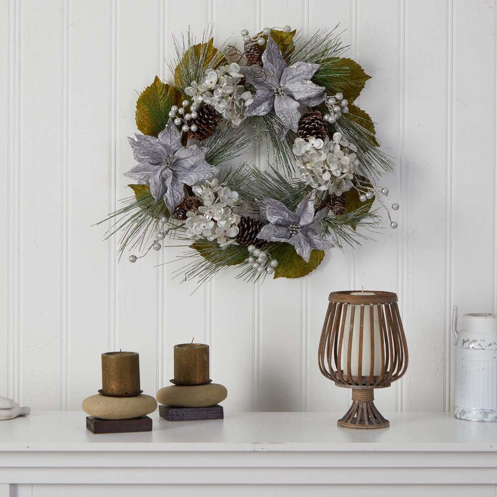 Poinsettia Christmas Wreath