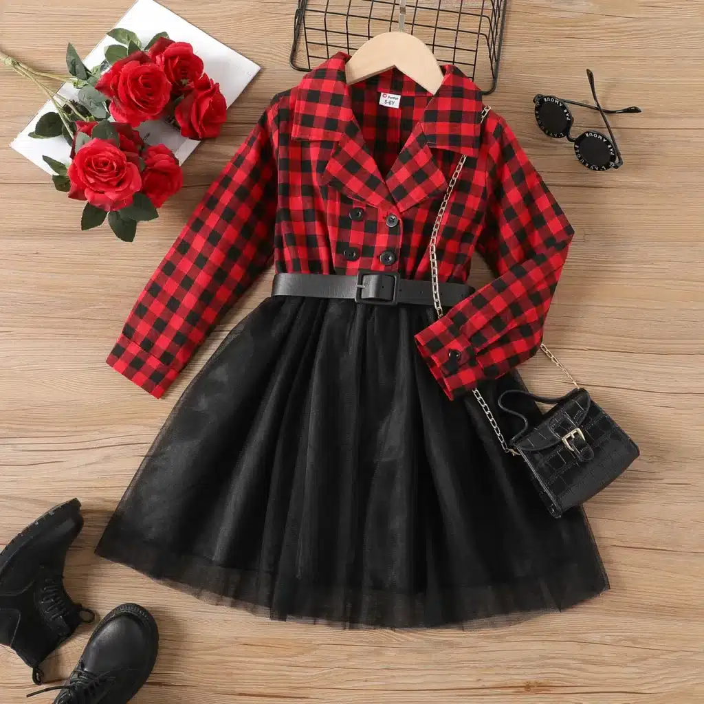 Red Girls Christmas Dress