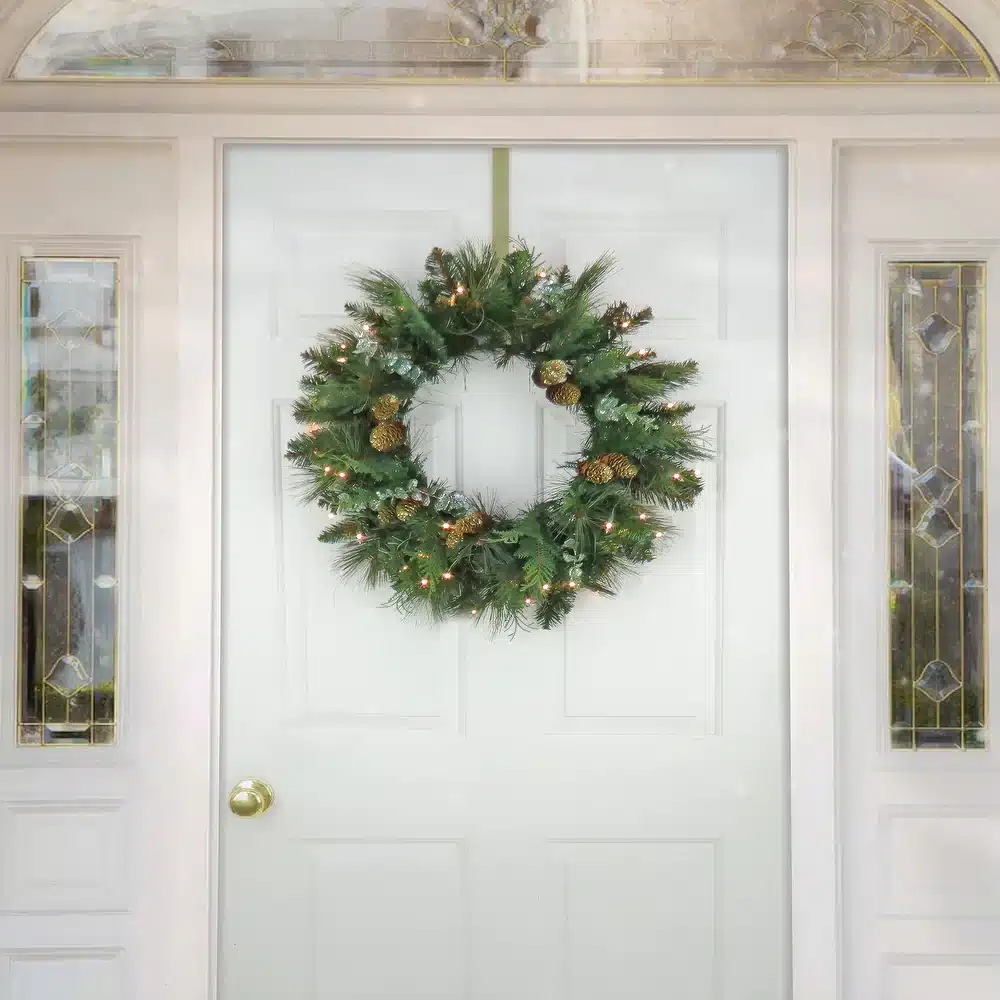 Greenery wreath for door