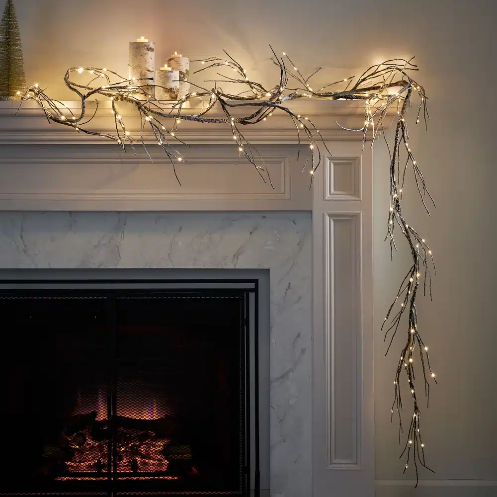 Lights for mantel decor