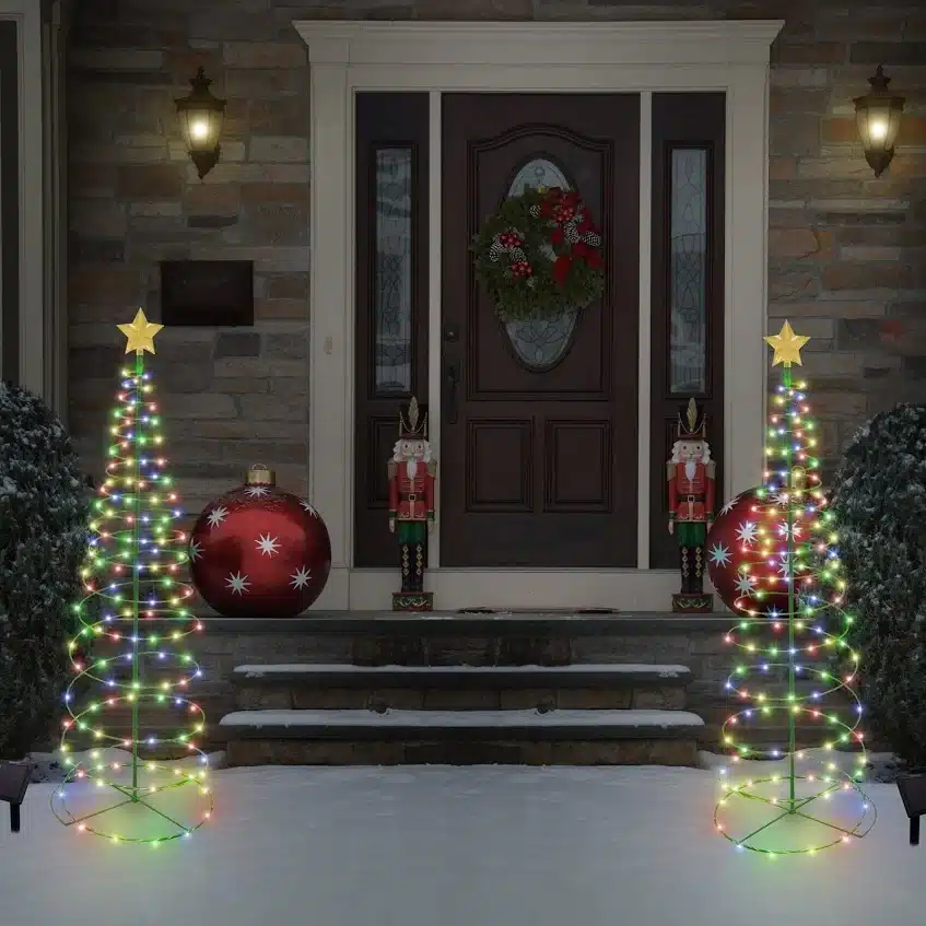 light up trees for outdoor decor