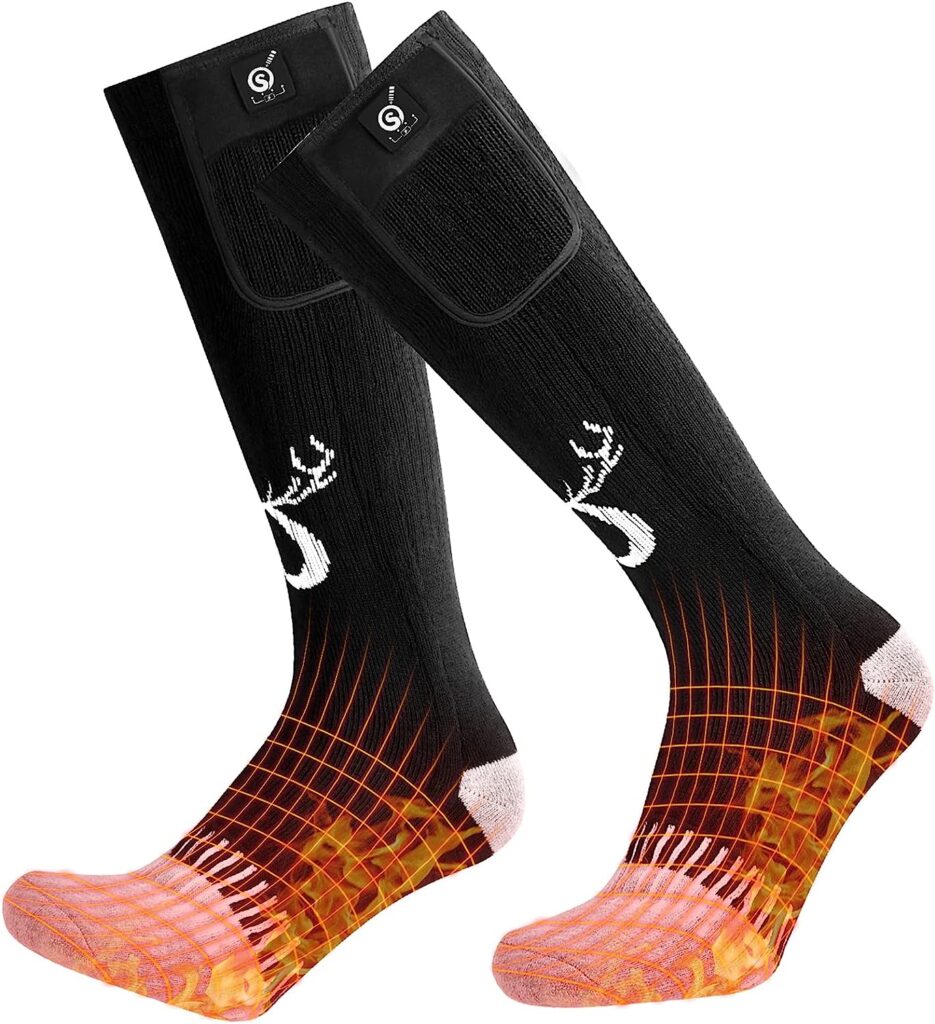 Heated socks for winter months