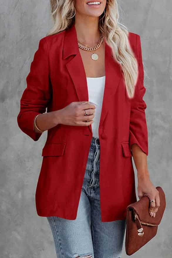 A blazer is a great for layering your winter fashion