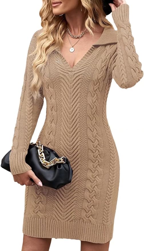 Chunky knit dress would be a great layer - pair with tall stylish winter boots.