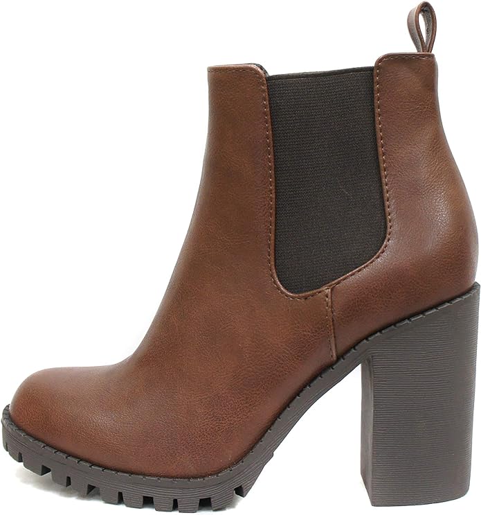 Chunky heel winter boots