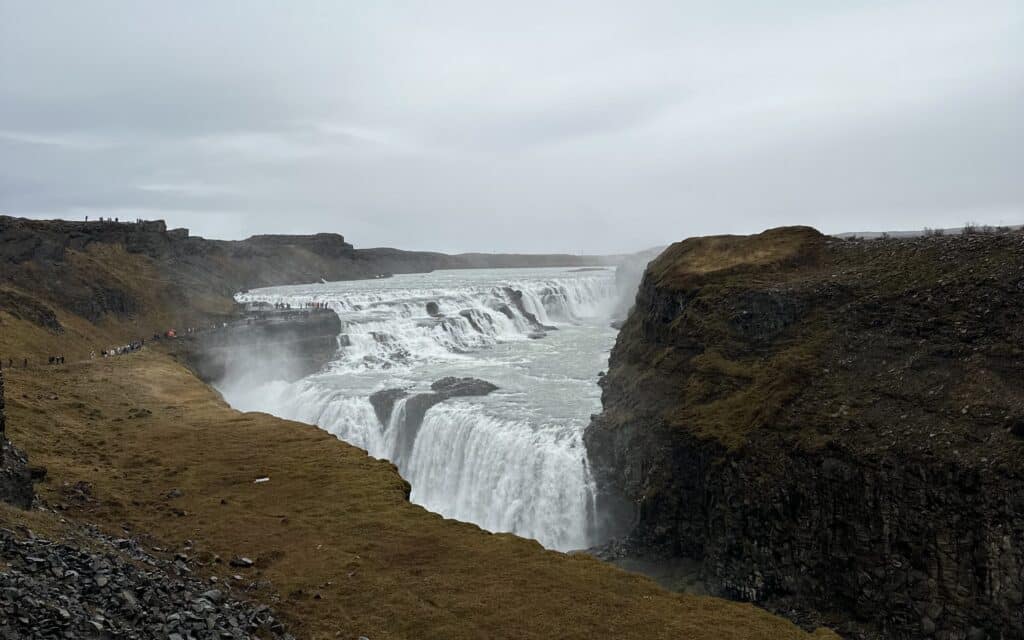 Popular stop on the Golden Circle - Gullfoss