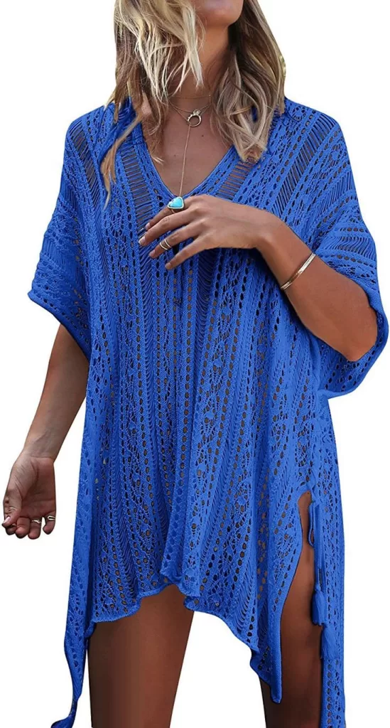 Lace is great for beach cover-up dresses