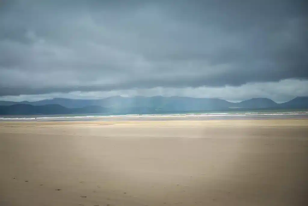 Beautiful Inch beach on Dingle Peninsula. 