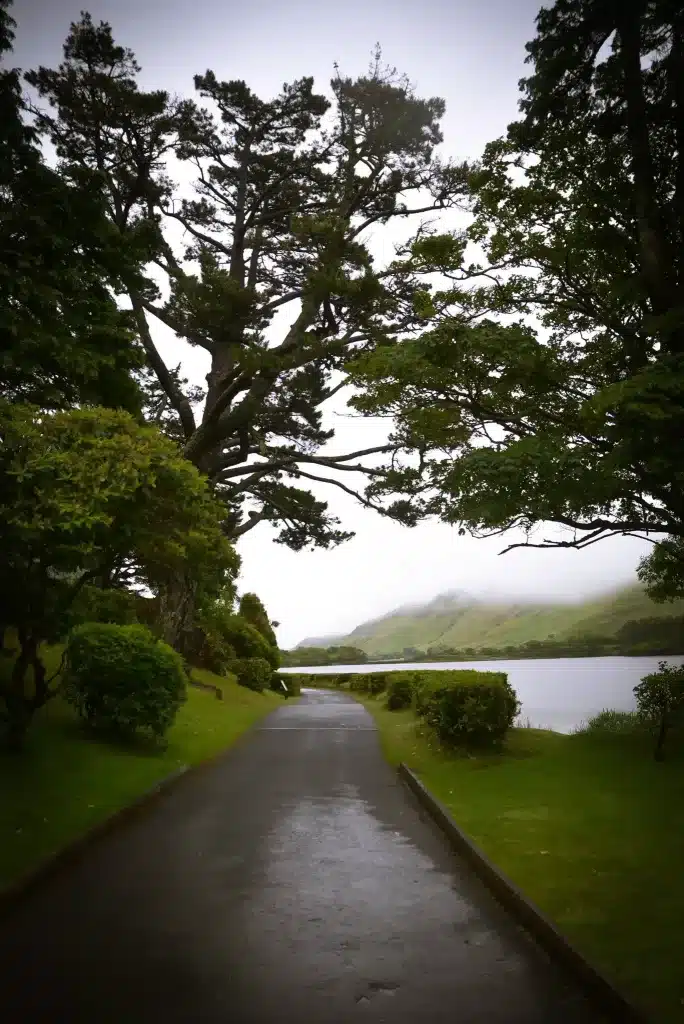 The grounds of Kylemore Abbey are beautiful.