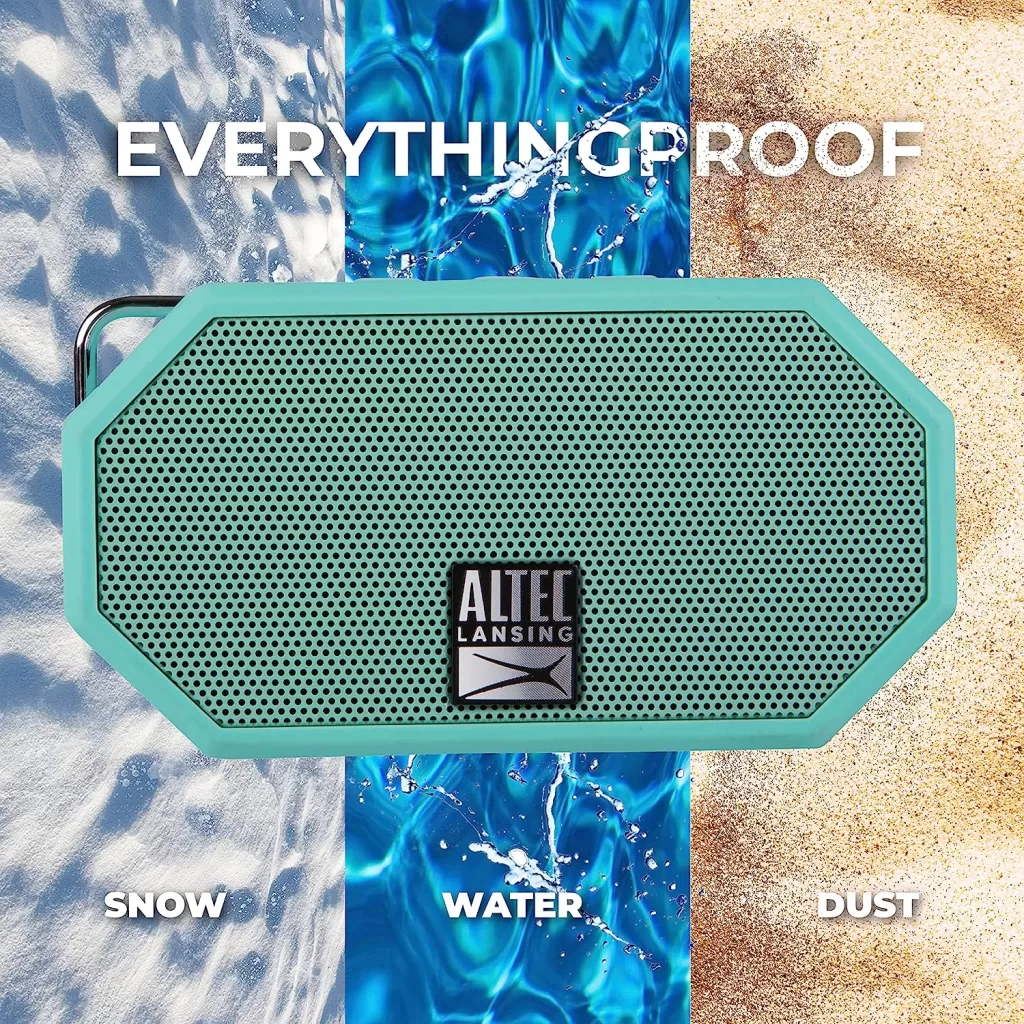 A portable bluetooth speaker is a great packing hack for the music lover. We use it pool side on our vacations.