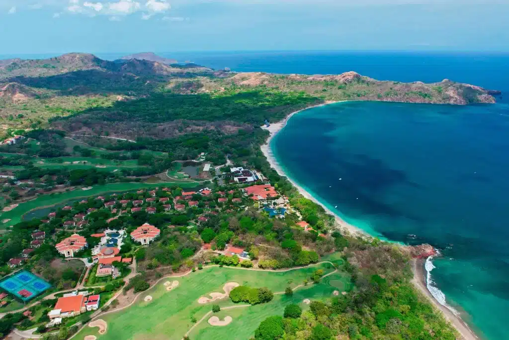 An ariel view of The Westin, a popular all-inclusive resort in Costa Rica.