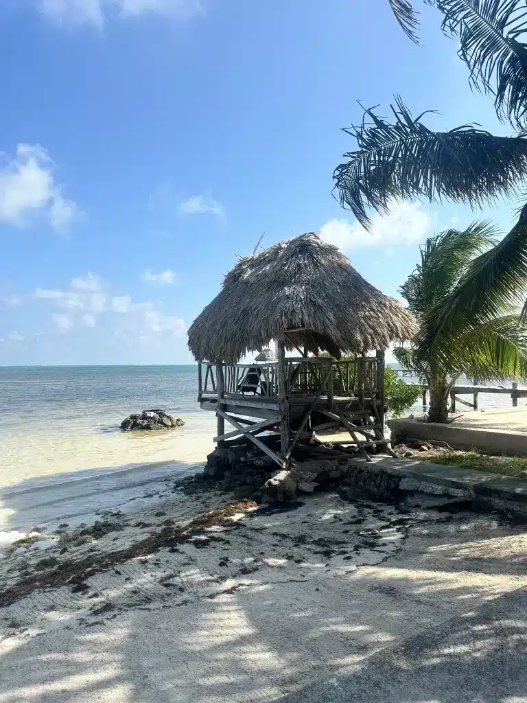 Sit in the cabana at Casa Redonda and overlook the Caribbean. 