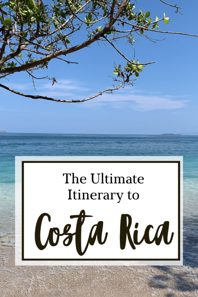 A Costa Rica itinerary with links to hotel options with high reviews.