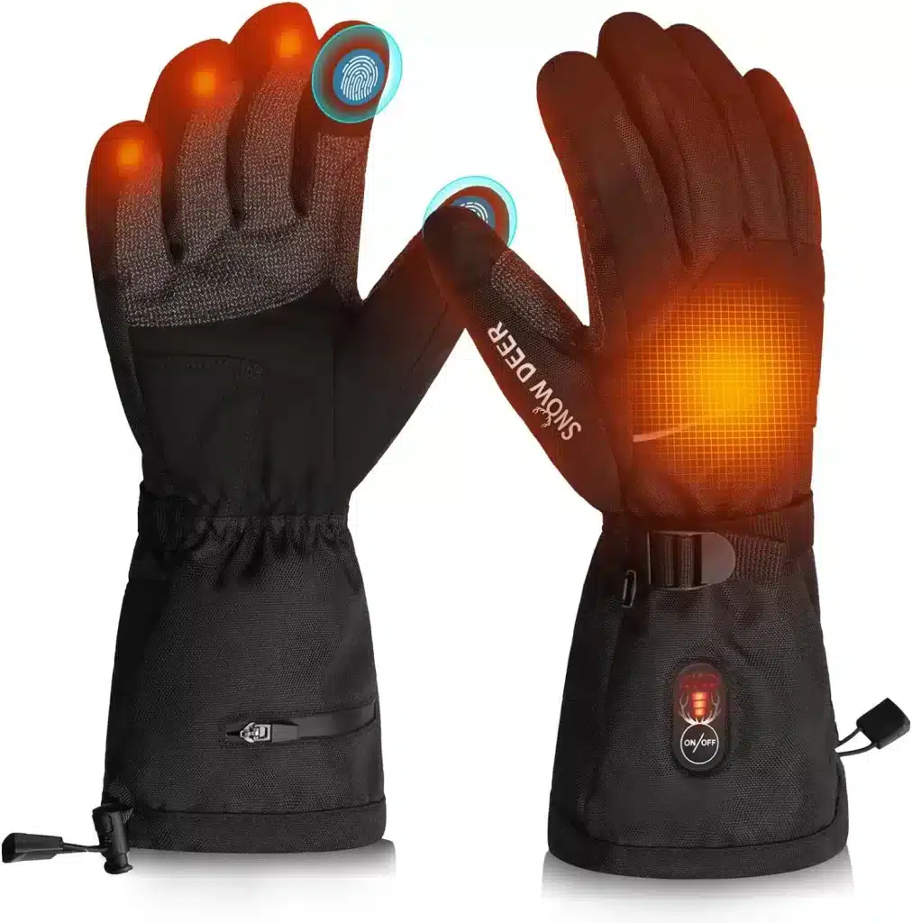 Heated gloves are great for very cold days when traveling. 