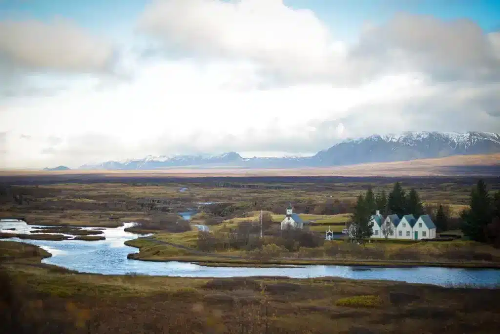 Viewing Thingvellir National Park, one of the main sights along Iceland's Golden Circle and one of the stops on the map. 