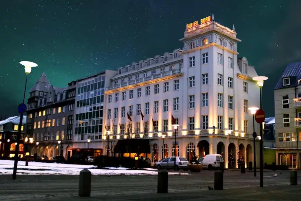 Hotel Borg is a luxury hotel centrally located in the city of Reykjavik.