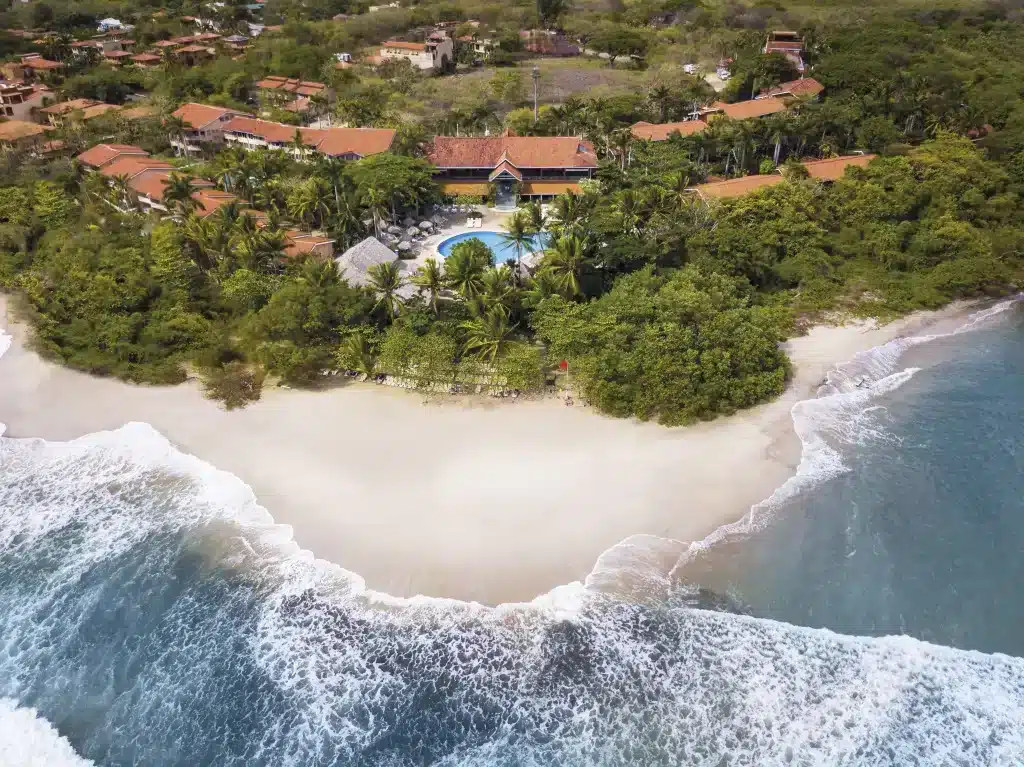 Aerial view of Occidental Tamarindo, a family friendly resort. 