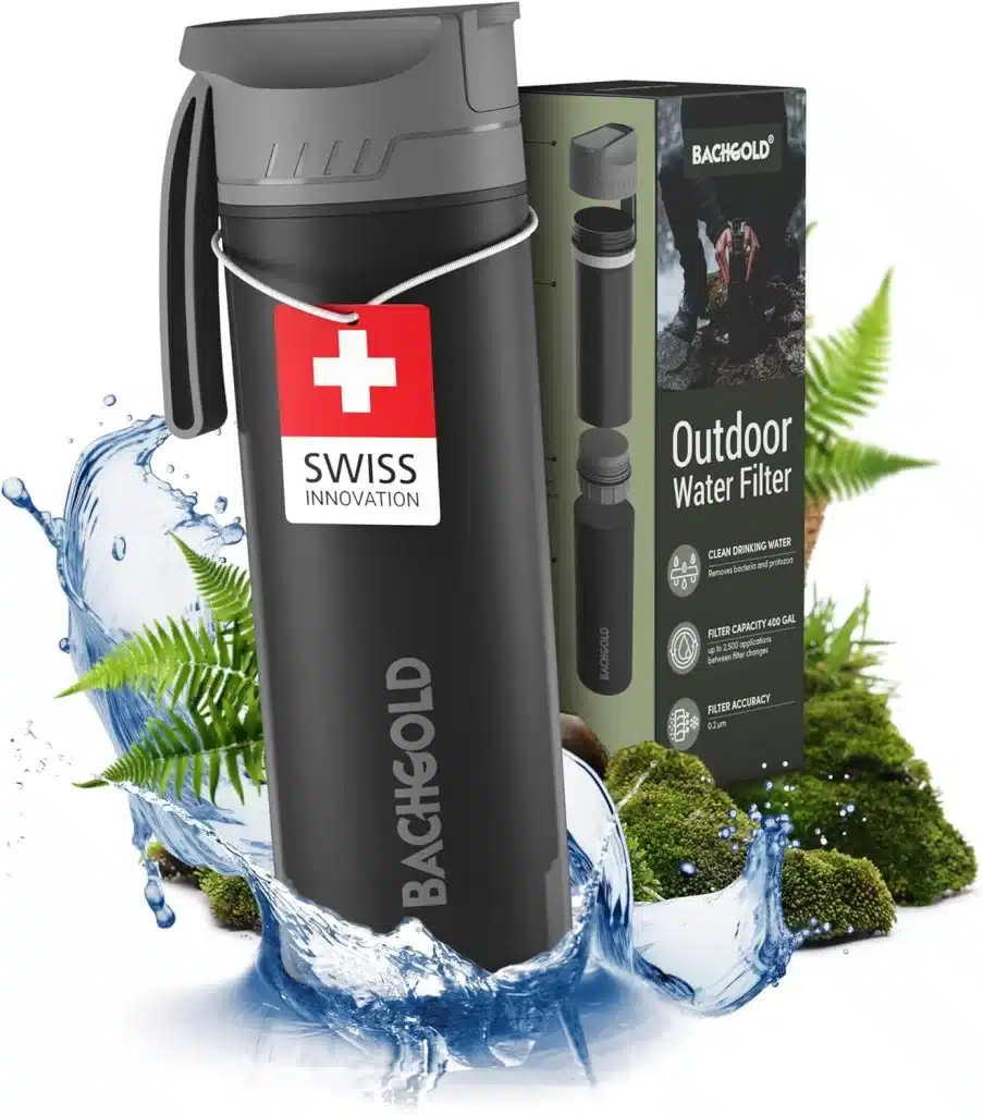 A portable water filter can be great for certain trips.