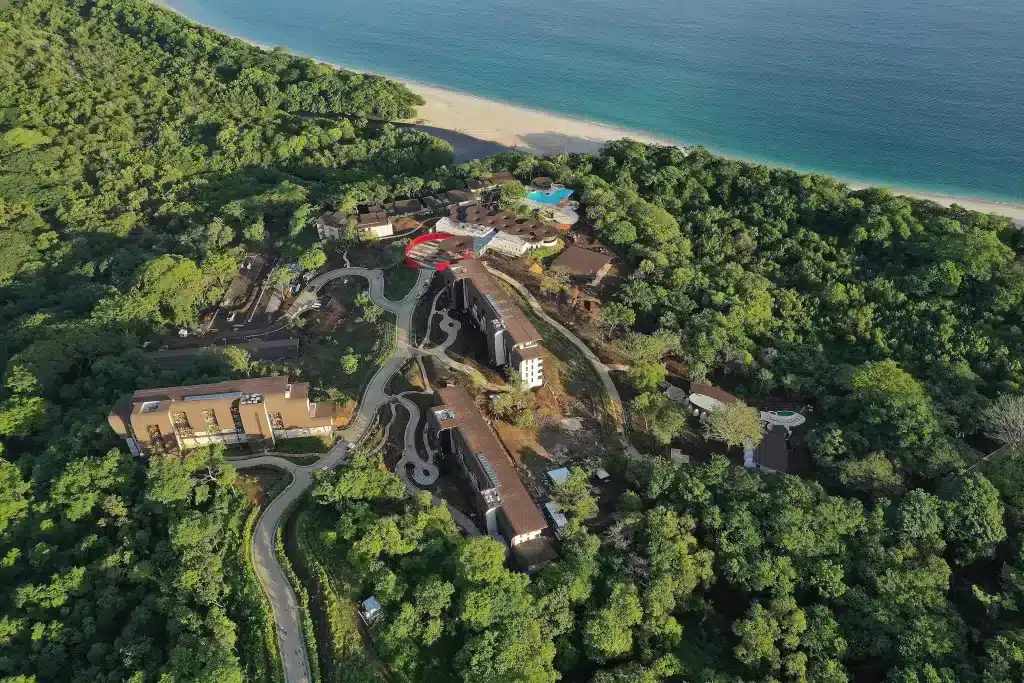 This beach hotel in Guanacaste, Costa Rica has a beautiful pool area. 