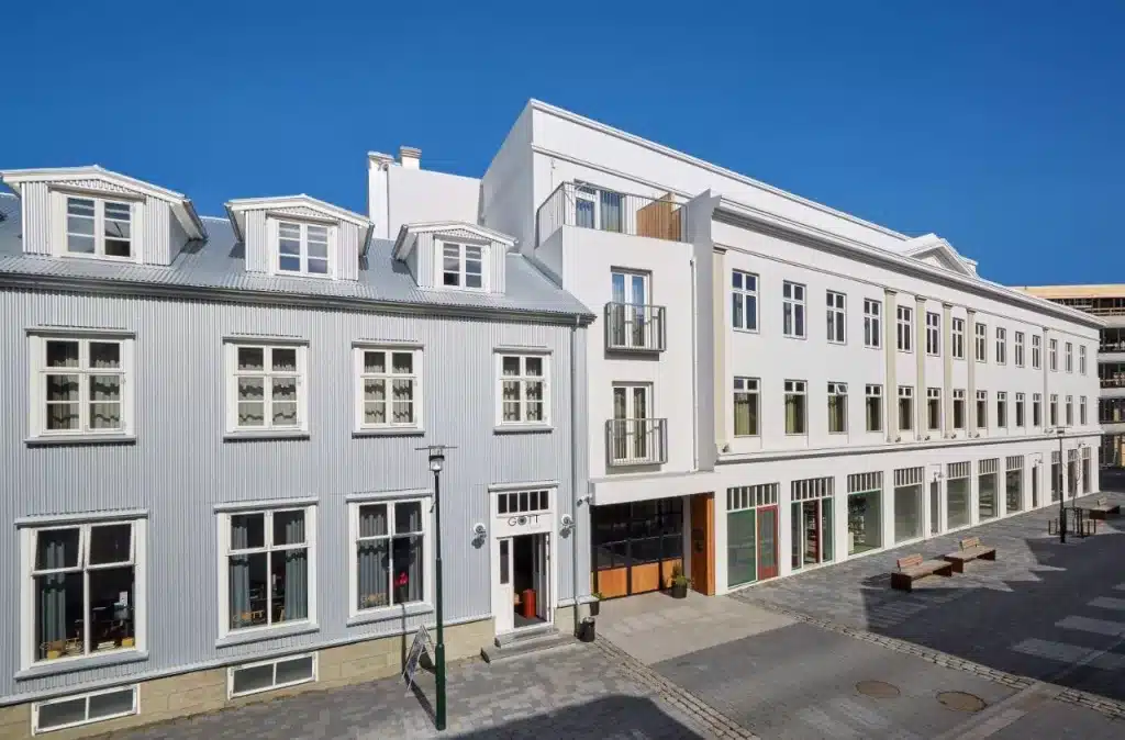 This boutique hotel in Reykjavik won't be your cheapest option, but the location is great. 