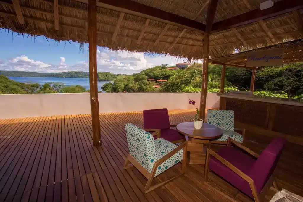 Outdoor lounging at Secret's all-inclusive resort, one of Costa Rica's best. 