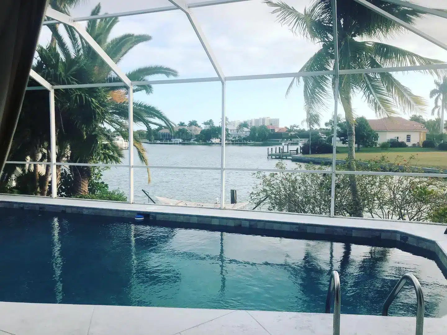 We loved our rental with a private pool on a canal on Marco Island, Florida which was by one of the best beaches, Tigertail.