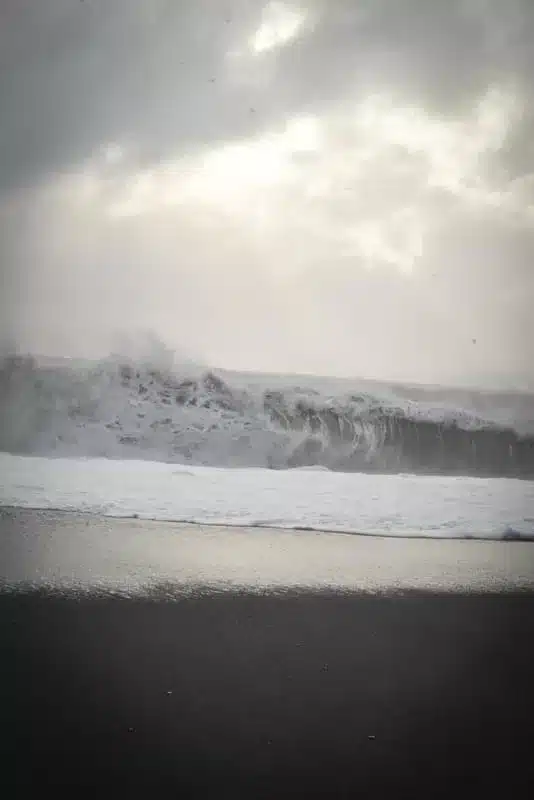 The waves at Reynisfjara Black Sand Beach are unreal.