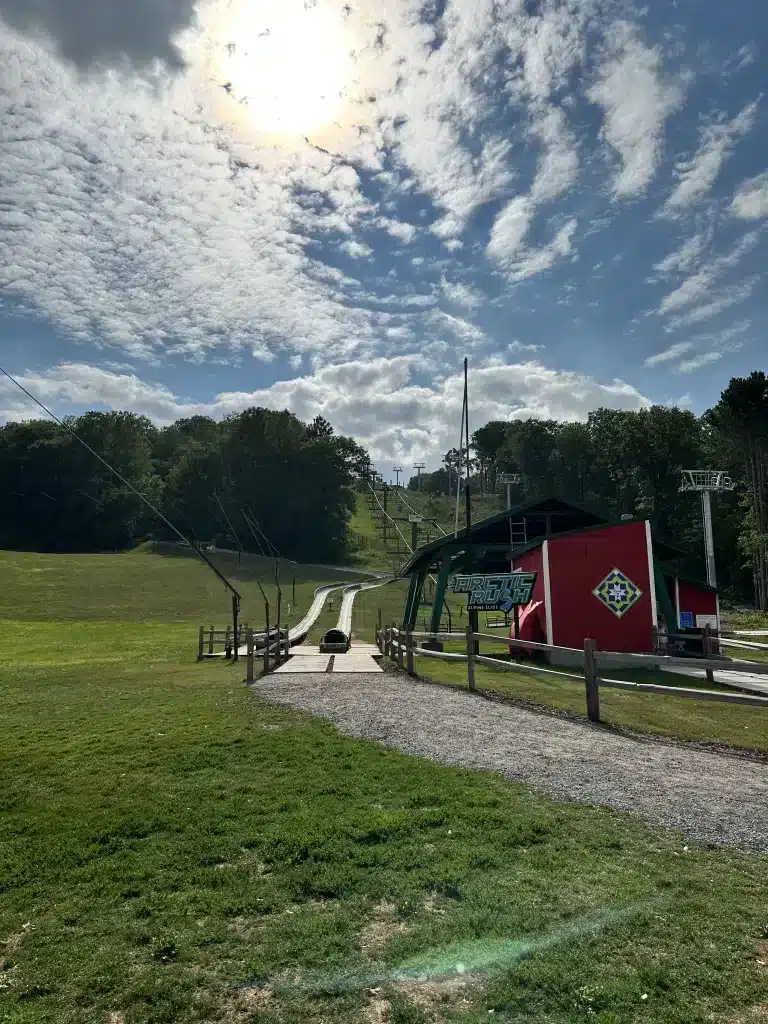 The Alpine Slide at Wild Mountain, an attraction for families and a great activity near Taylors Falls, MN.