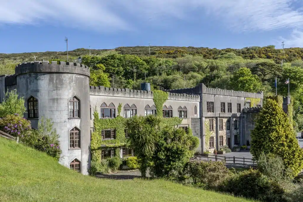 Abbeyglen hotel is an affordable option for a castle stay in Ireland.