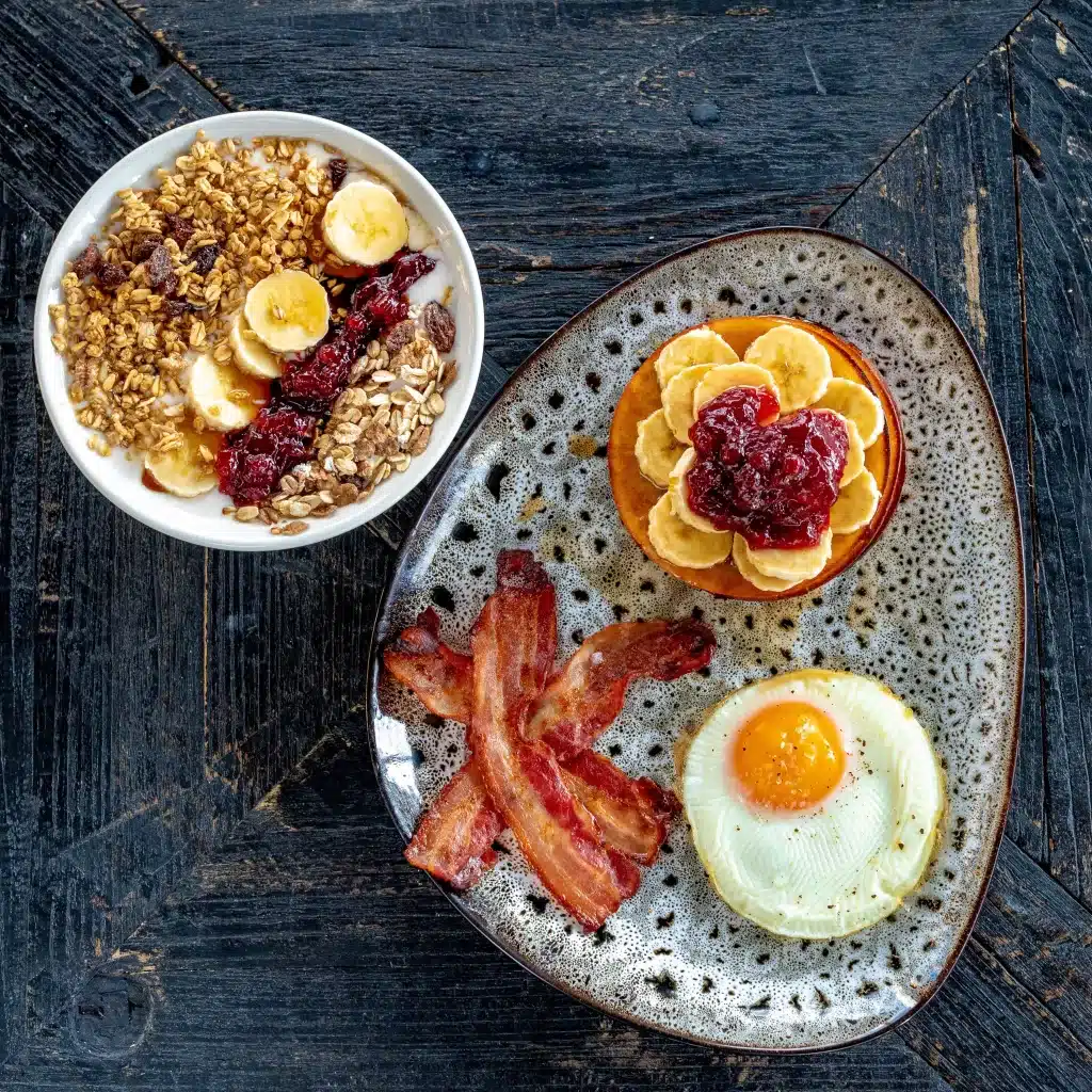 A beautiful breakfast spread at Hotel Geysir,  one of the restaurants on the Golden Circle route in Iceland. 