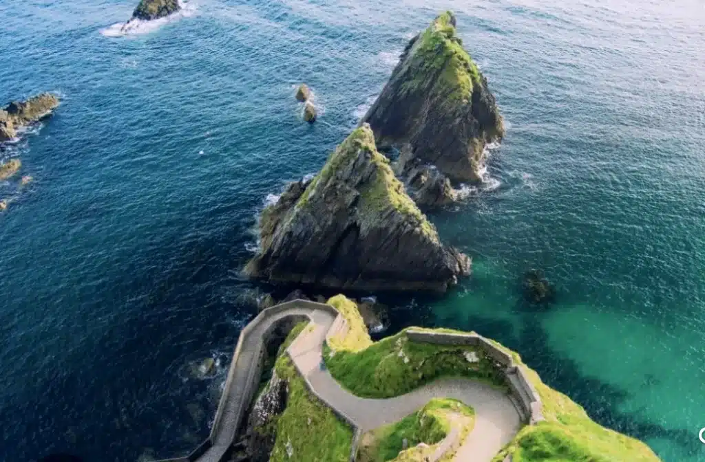 Dunquin pier on the Slea Head drive map.