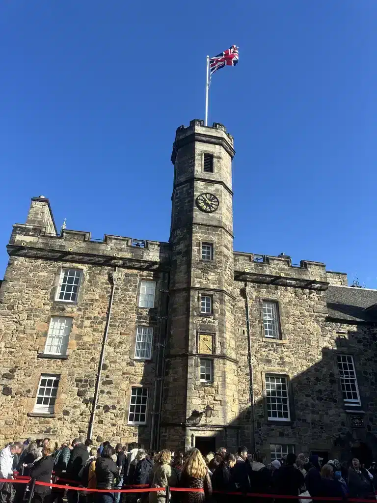 This is where the crown jewels are stored in Edinburgh Castle